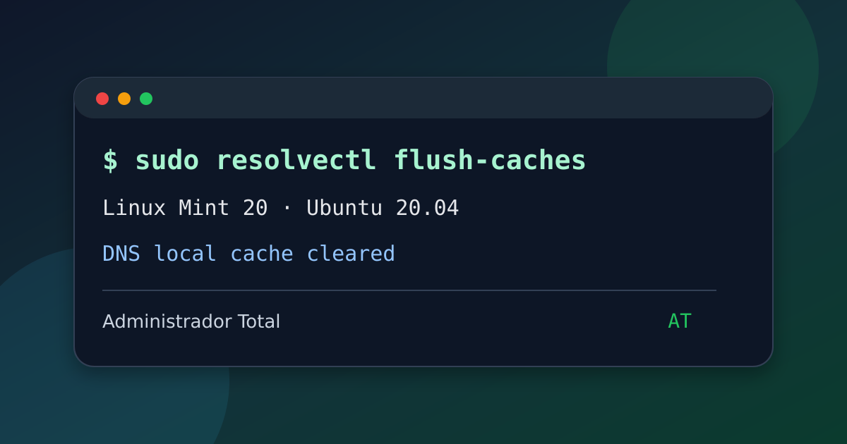 Limpiar caché DNS en Linux Mint 20 y Ubuntu 20.04